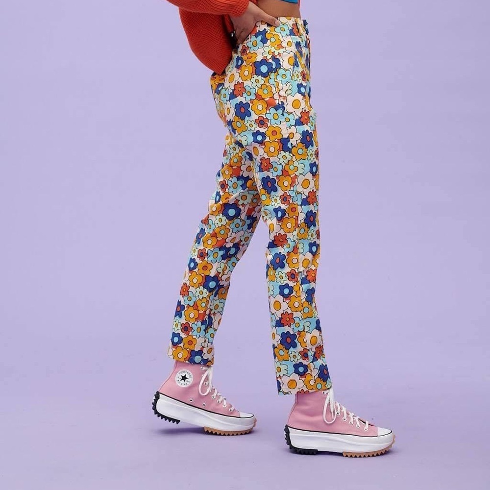 Floral trousers
